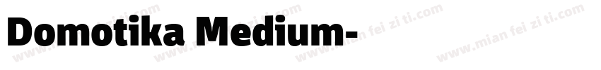 Domotika Medium字体转换